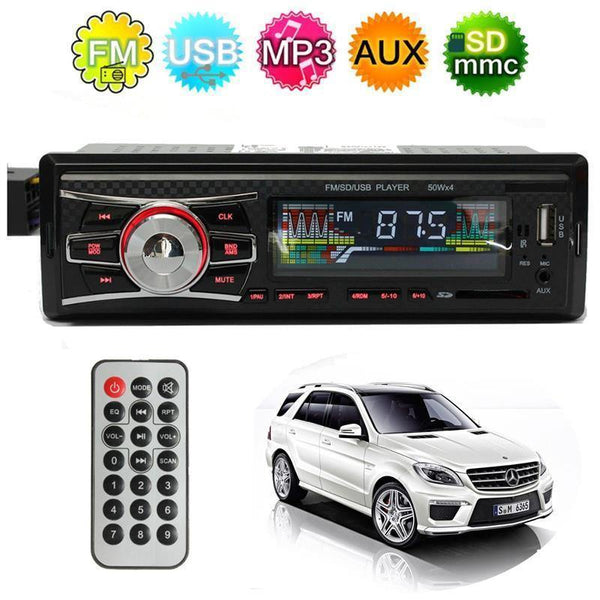 Planet Gates Car Electronics 12V Autoradio Audio Player 1 DIN Car Headunit Radio Kits Stereo FM Tuner AUX USB MP3 Player SD