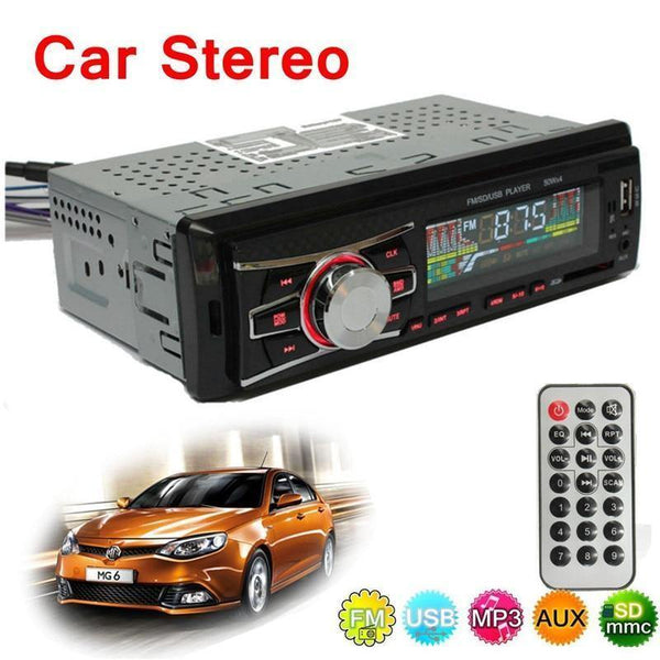Planet Gates Car Electronics 12V Autoradio Audio Player 1 DIN Car Headunit Radio Kits Stereo FM Tuner AUX USB MP3 Player SD