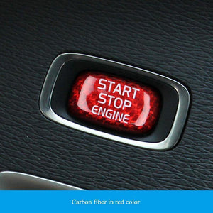 Planet Gates Car Engine Start Button Carbon Fiber Sticker Cover Stop Swtich Key Decor Car Styling For Volvo V40 V60 S60 XC60 S80 V50 V70 XC70