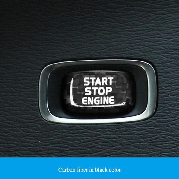 Planet Gates Car Engine Start Button Carbon Fiber Sticker Cover Stop Swtich Key Decor Car Styling For Volvo V40 V60 S60 XC60 S80 V50 V70 XC70