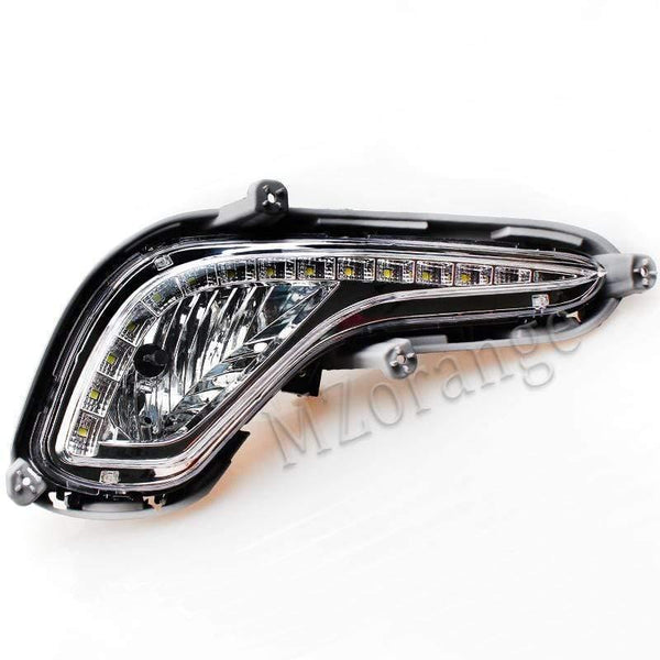 Planet Gates Car External Light Source Fit For Hyundai Accent Solaris Verna 2010-2013 Daytime Running Light Fog Light Signal DRL Xenon Lamp
