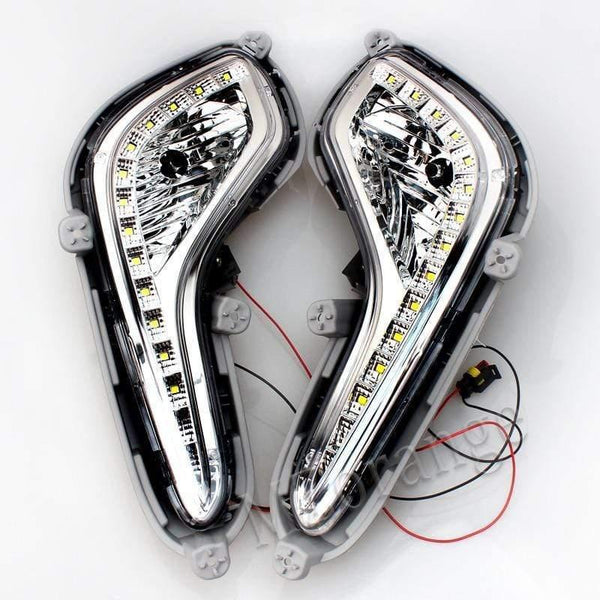 Planet Gates Car External Light Source Fit For Hyundai Accent Solaris Verna 2010-2013 Daytime Running Light Fog Light Signal DRL Xenon Lamp