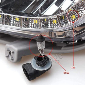 Planet Gates Car External Light Source Fit For Hyundai Accent Solaris Verna 2010-2013 Daytime Running Light Fog Light Signal DRL Xenon Lamp