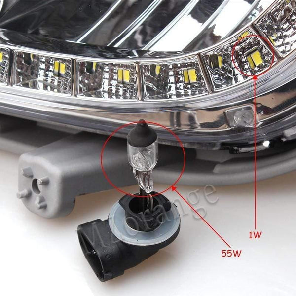 Planet Gates Car External Light Source Fit For Hyundai Accent Solaris Verna 2010-2013 Daytime Running Light Fog Light Signal DRL Xenon Lamp