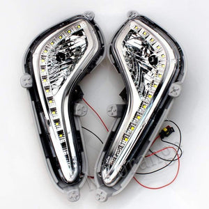 Planet Gates Car External Light Source Fit For Hyundai Accent Solaris Verna 2010-2013 Daytime Running Light Fog Light Signal DRL Xenon Lamp