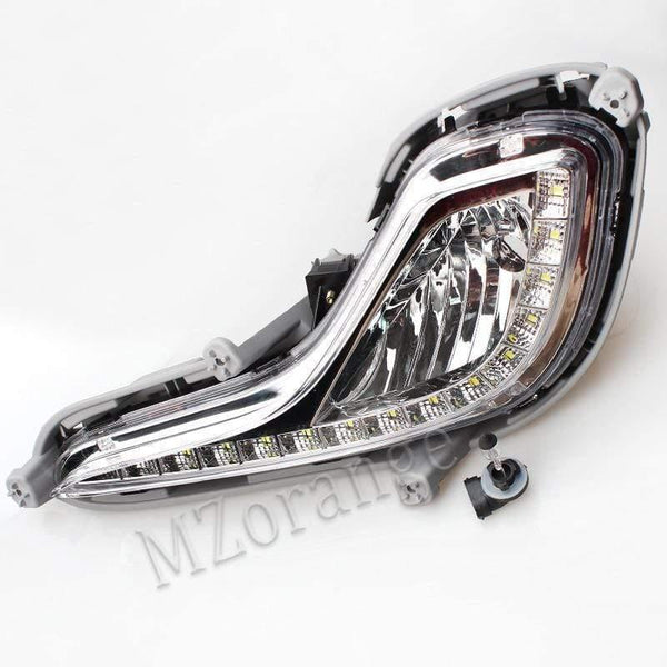 Planet Gates Car External Light Source Fit For Hyundai Accent Solaris Verna 2010-2013 Daytime Running Light Fog Light Signal DRL Xenon Lamp