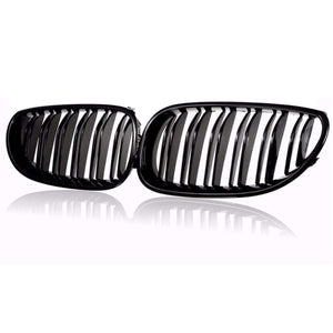 Planet Gates Car Front Sport Grill Kidney Grilles Grill For BMW 5 Series M5 E60/E61 2003 2004 2005 2006 2007 2008 2009 2010  Gloss Black