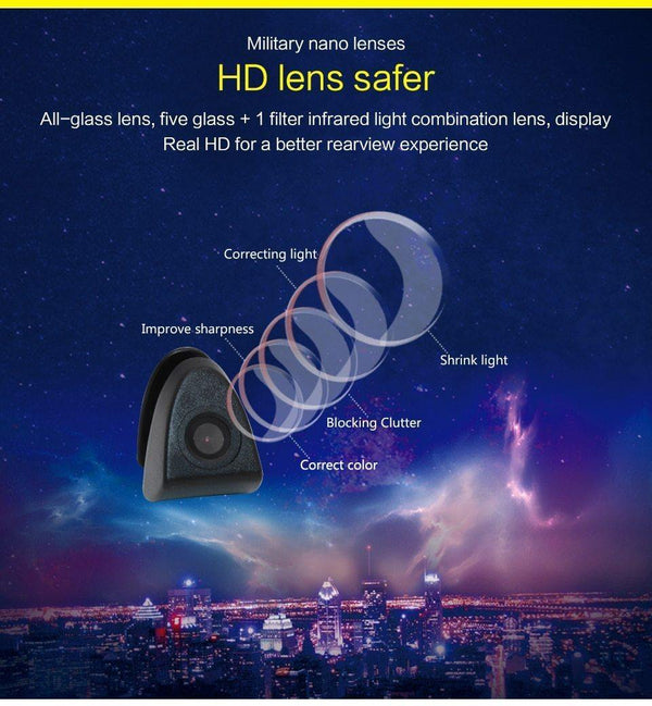 Planet Gates Car front view sign CCD reversing parking camera For Toyota Prado Highlander Land Camry installed in the car logo