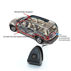 Planet Gates Car front view sign CCD reversing parking camera For Toyota Prado Highlander Land Camry installed in the car logo