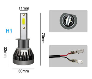 Planet Gates Car Headlight Bulb LED H7 H4 H11 H1 H8 H9 9005 9006 HB2 HB3 HB4 12V 55W 6000K Turbo Led Lamp Lights Auto Headlights Kit