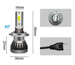 Planet Gates Car Headlight Bulb LED H7 H4 H11 H1 H8 H9 9005 9006 HB2 HB3 HB4 12V 55W 6000K Turbo Led Lamp Lights Auto Headlights Kit