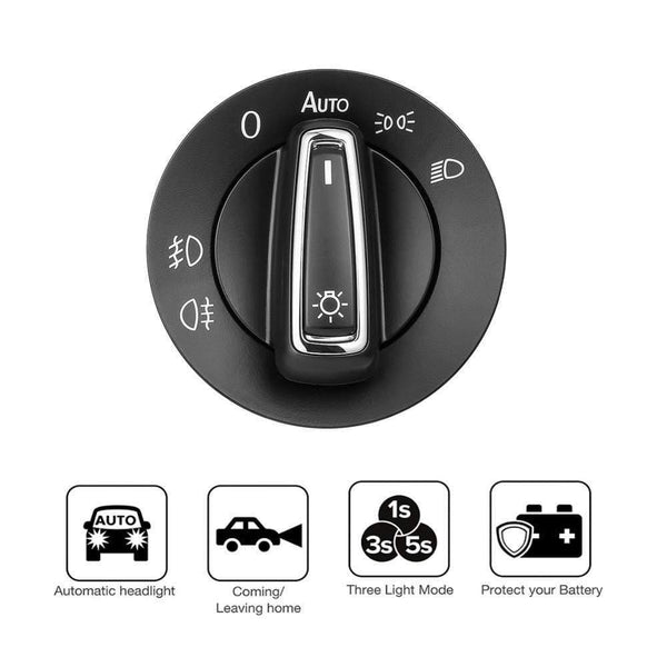 Planet Gates Car Headlight Fog Lamp Switch  Headlamp Switch Car Accessorie For Volkswagen Golf Mk4 Passat B5 Polo Car Styling