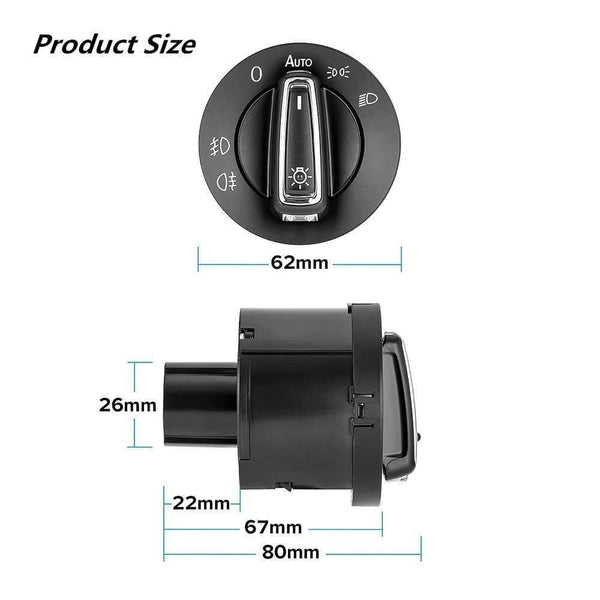 Planet Gates Car Headlight Fog Lamp Switch  Headlamp Switch Car Accessorie For Volkswagen Golf Mk4 Passat B5 Polo Car Styling