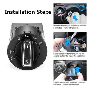 Planet Gates Car Headlight Fog Lamp Switch  Headlamp Switch Car Accessorie For Volkswagen Golf Mk4 Passat B5 Polo Car Styling