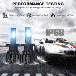 Planet Gates Car Headlight H4 Hi/Lo Beam LED H7 H8 H9 H11 9005/HB3 9006/HB4 100W 20000LM 6000K Auto Headlamp Fog Light Bulbs