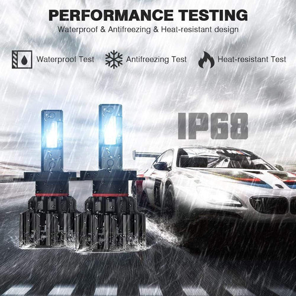 Planet Gates Car Headlight H4 Hi/Lo Beam LED H7 H8 H9 H11 9005/HB3 9006/HB4 100W 20000LM 6000K Auto Headlamp Fog Light Bulbs