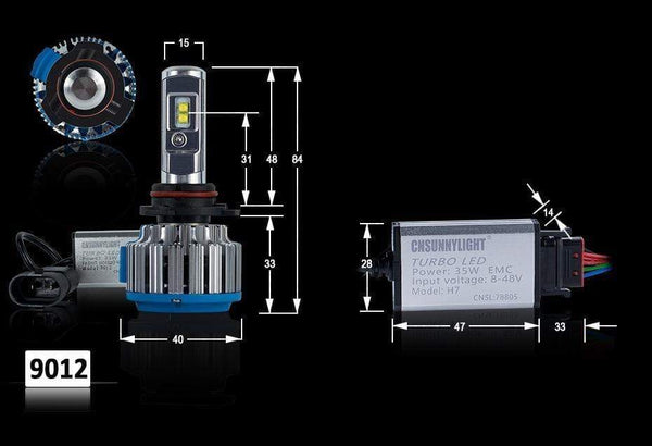 Planet Gates Car Headlight H7 H4 LED H8/H11 HB3/9005 HB4/9006 H1 H3 9012 H13 9004 9007 70W 7000lm Auto Bulb Headlamp 6000K Light