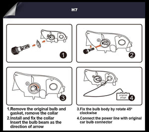 Planet Gates Car Headlight H7 H4 LED H8/H11 HB3/9005 HB4/9006 H1 H3 9012 H13 9004 9007 70W 7000lm Auto Bulb Headlamp 6000K Light