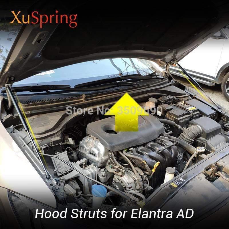Planet Gates Car Hood Cover Support Lifter Shock Bracket Strut Bars Rod for Hyundai Elantra AD 2015-2019 Avante Super Elantra Car-styling