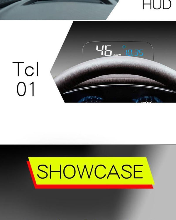 Planet Gates Car HUD OBD2 II EU OBD Head Up Display  Overspeed Warning System Projector Windshield Auto Electronic Voltage Alarm
