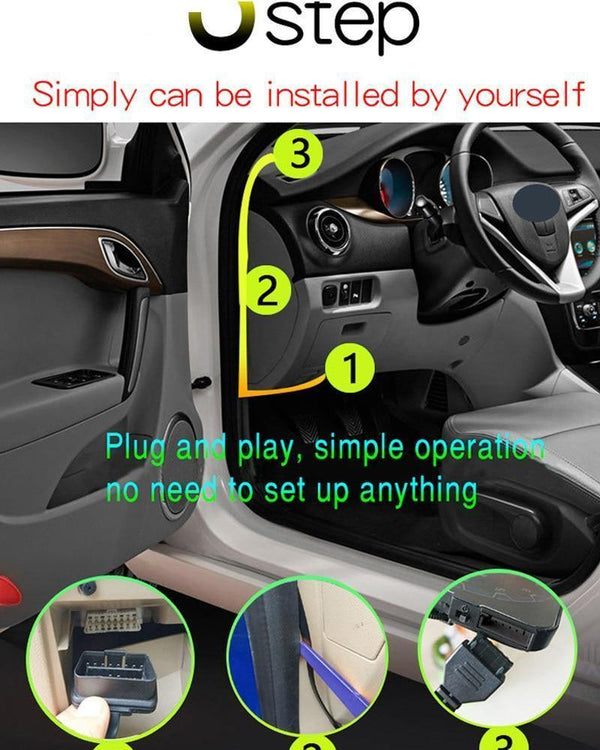 Planet Gates Car HUD OBD2 II EU OBD Head Up Display  Overspeed Warning System Projector Windshield Auto Electronic Voltage Alarm