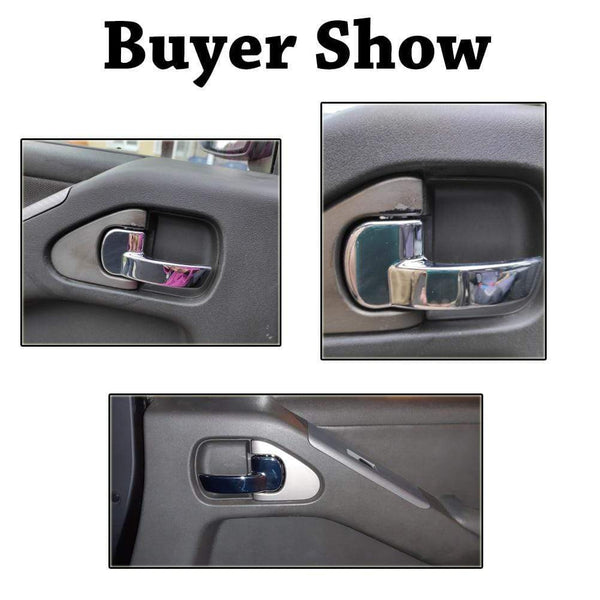Planet Gates Car Inner Interior Door Handle Knob Lock Cover Front Rear Left Right For Nissan Navara D40 Pathfinder R51 806714X02B 806704X02B