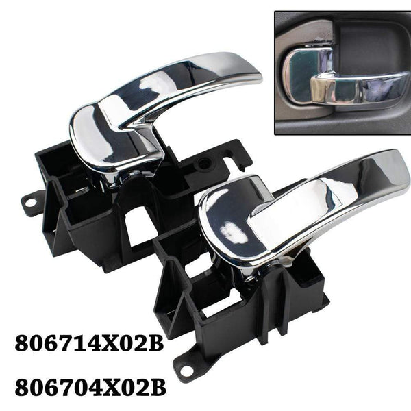Planet Gates Car Inner Interior Door Handle Knob Lock Cover Front Rear Left Right For Nissan Navara D40 Pathfinder R51 806714X02B 806704X02B