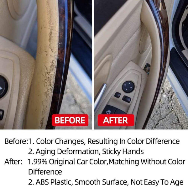 Planet Gates Car Interior Door Panel Grab Handle Covers Armrest Protective Trim Car Styling for BMW 3 4 Series 2012-2018 F30 F35 Carbon Fiber