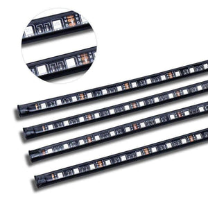 Planet Gates Car Interior Floor Atmosphere Remote/App/Voice Control RGB LED DRL Strip Light Wireless Lamp Foot Decoration Cigarette Light 12V