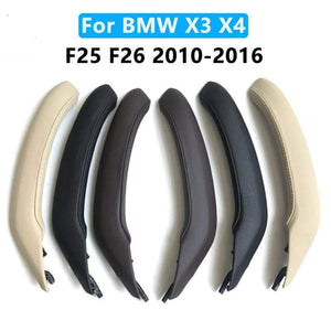 Planet Gates Car Interior Passenger Door Left Right Pull Handle Leather Cover Replacement For BMW X3 X4 F25 F26 2010-2016