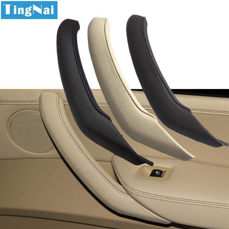 Planet Gates Car Interior Passenger Door Left Right Pull Handle Leather Cover Replacement For BMW X3 X4 F25 F26 2010-2016