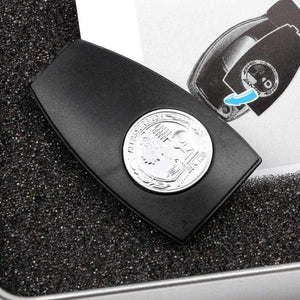 Planet Gates Car Key Metal Badge Cover Accessories For Mercedes Benz Key Shell Case AMG W204 W212 W218 W221 Auto Remote Apple Tree Rear Cover