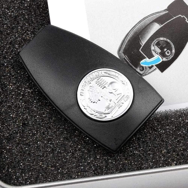 Planet Gates Car Key Metal Badge Cover Accessories For Mercedes Benz Key Shell Case AMG W204 W212 W218 W221 Auto Remote Apple Tree Rear Cover