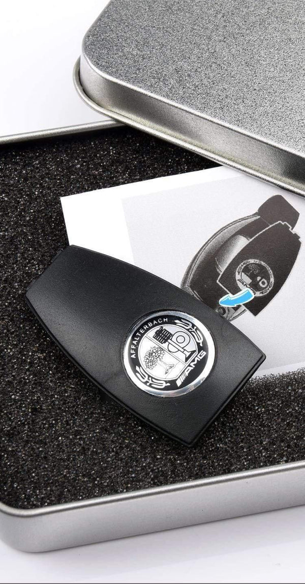 Planet Gates Car Key Metal Badge Cover Accessories For Mercedes Benz Key Shell Case AMG W204 W212 W218 W221 Auto Remote Apple Tree Rear Cover