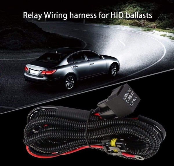 Planet Gates Car kit xenon HID wire harenss H1 H3 9005 9006 HB3 HB4 880 H11 H7 HID Relay Harness wiring kit motorcycle 12V 35W/55W