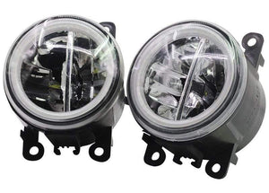 Planet Gates Car LED Fog Light + Angel Eye DRL Daytime Running Light 4000LM 12V For Subaru Forester 2013 2014 2015 2016 2017 2018
