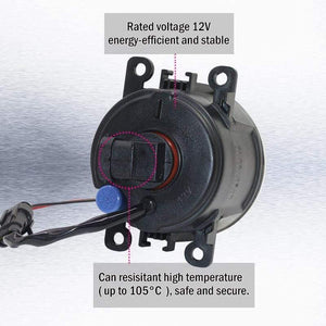 Planet Gates Car LED Fog Light + Angel Eye DRL Daytime Running Light 4000LM 12V For Subaru Forester 2013 2014 2015 2016 2017 2018