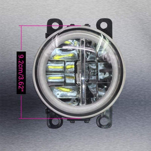 Planet Gates Car LED Fog Light + Angel Eye DRL Daytime Running Light 4000LM 12V For Subaru Forester 2013 2014 2015 2016 2017 2018