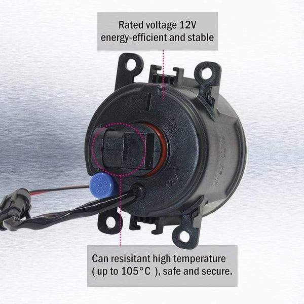 Planet Gates Car LED Fog Light + Angel Eye DRL Daytime Running Light 4000LM 12V For Subaru Forester 2013 2014 2015 2016 2017 2018