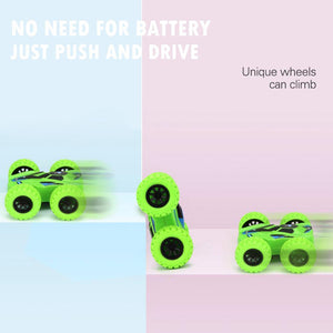 Planet Gates Car Models Funny Kids Inertia Vehicle Model Toy Double-sided Dump Acrobatic Climbing Children Cool Birthday Gift 7.5X7X3CM