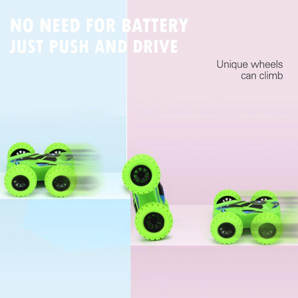 Planet Gates Car Models Funny Kids Inertia Vehicle Model Toy Double-sided Dump Acrobatic Climbing Children Cool Birthday Gift 7.5X7X3CM