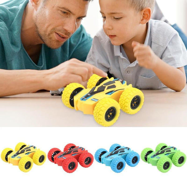 Planet Gates Car Models Funny Kids Inertia Vehicle Model Toy Double-sided Dump Acrobatic Climbing Children Cool Birthday Gift 7.5X7X3CM
