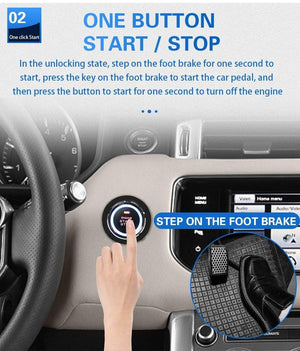 Planet Gates Car one key start keyless one key start system engine ignition system 12V automatic ignition