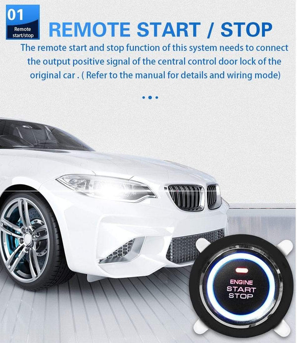 Planet Gates Car one key start keyless one key start system engine ignition system 12V automatic ignition