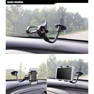 Planet Gates Car Phone holder 360 Degrees Rotation Long Arm Car for Mobile phone Windshield Holder Mount Car Holder