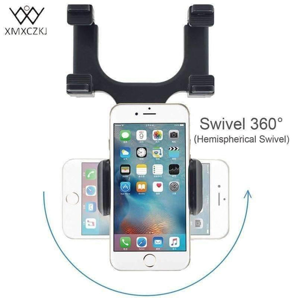Planet Gates Car Phone Holder Car Rearview Mirror Mount Phone Holder 360 Degrees For iPhone Samsung GPS Smartphone Stand Universal