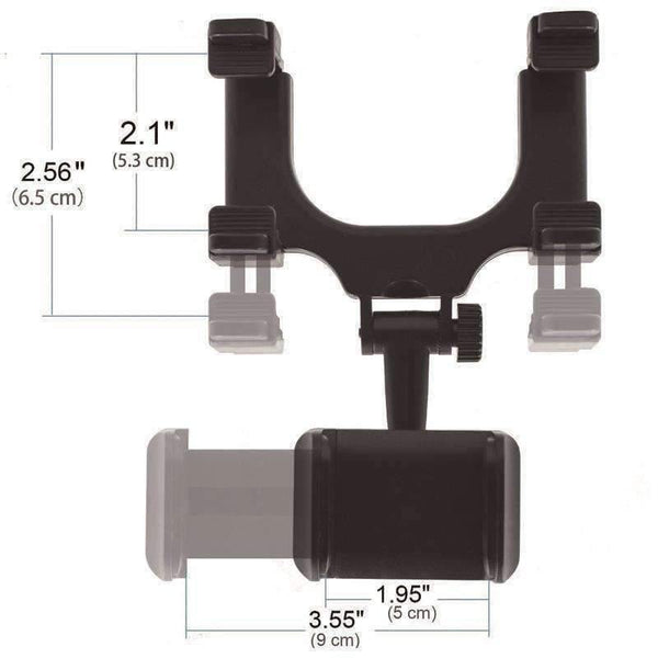 Planet Gates Car Phone Holder Car Rearview Mirror Mount Phone Holder 360 Degrees For iPhone Samsung GPS Smartphone Stand Universal