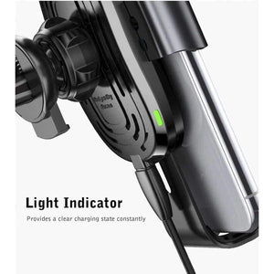 Planet Gates Car Phone Holder Wireless Fast Charger Gravity Mount Holder 10W Silicone 4.0 - 6.5 inch Adjustable Car Phone Holder