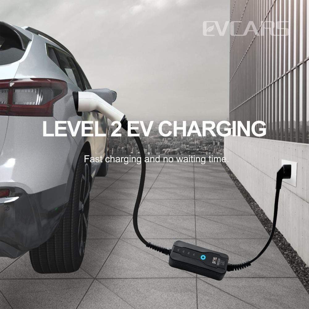 Planet Gates Car Portable EV Charger Electric Vehicle Type 1 Plug 16A 5m J1772 Level 2 EVSE Controlle Charging Stations for Leaf