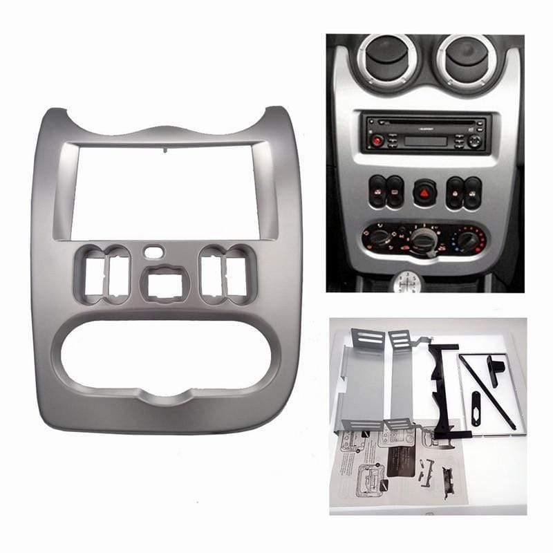 Planet Gates Car Radio Fascia for RENAULT Logan Sandero DACIA Duster Facia Frame Panel Dash Adapter CD trim Bezel Frame